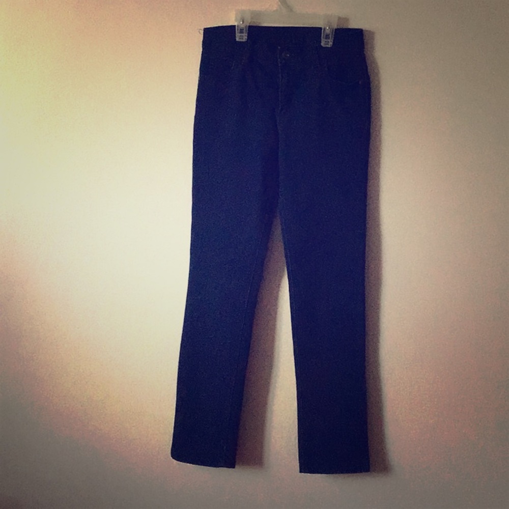 Dark blue jeans